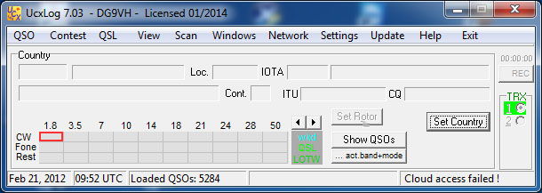 Cloud access failed